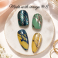 Marble Crush (CjS-405) Etched Nail Art Stamping Plate