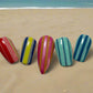 Cabana Stripes (CjS-388) Steel Nail Art Layered Stamping Plate