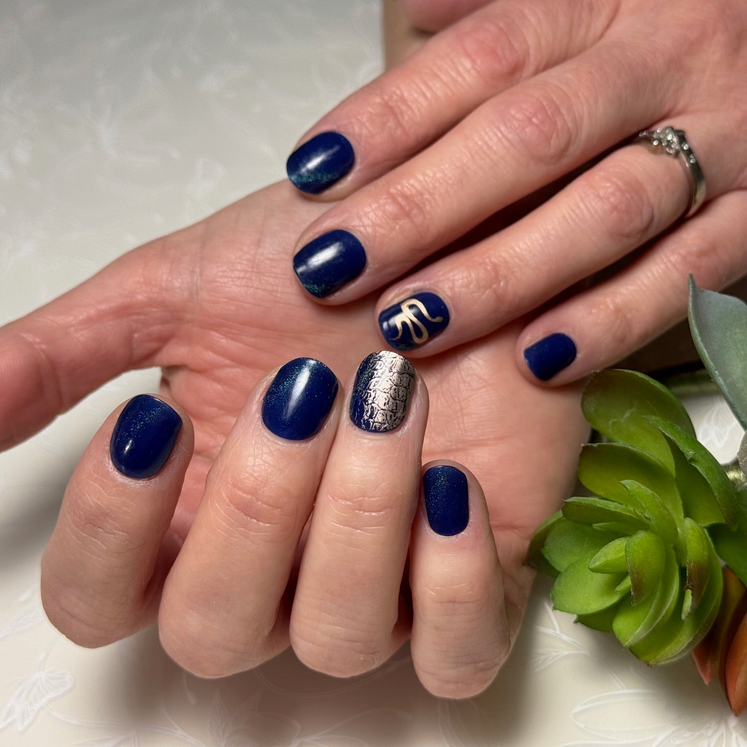 Clear Jelly Stamper Gel-ly Wraps - Dark Blue Cat-Eye (167)