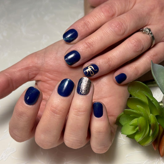 Clear Jelly Stamper Gel-ly Wraps - Dark Blue Cat-Eye (167)