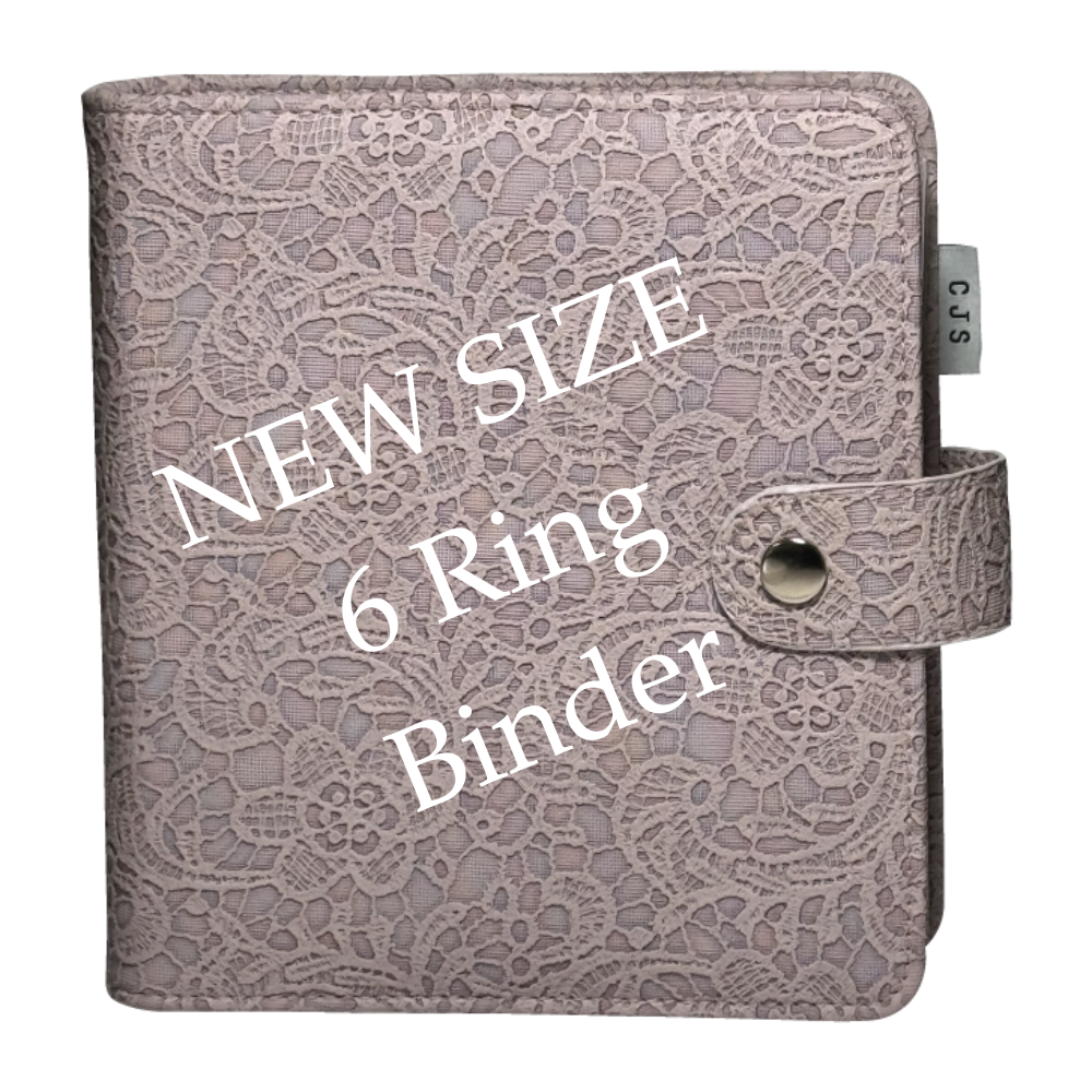 NEW Large (6 Ring) - Stamping Plate Storage Binders - Lace (3 colors)