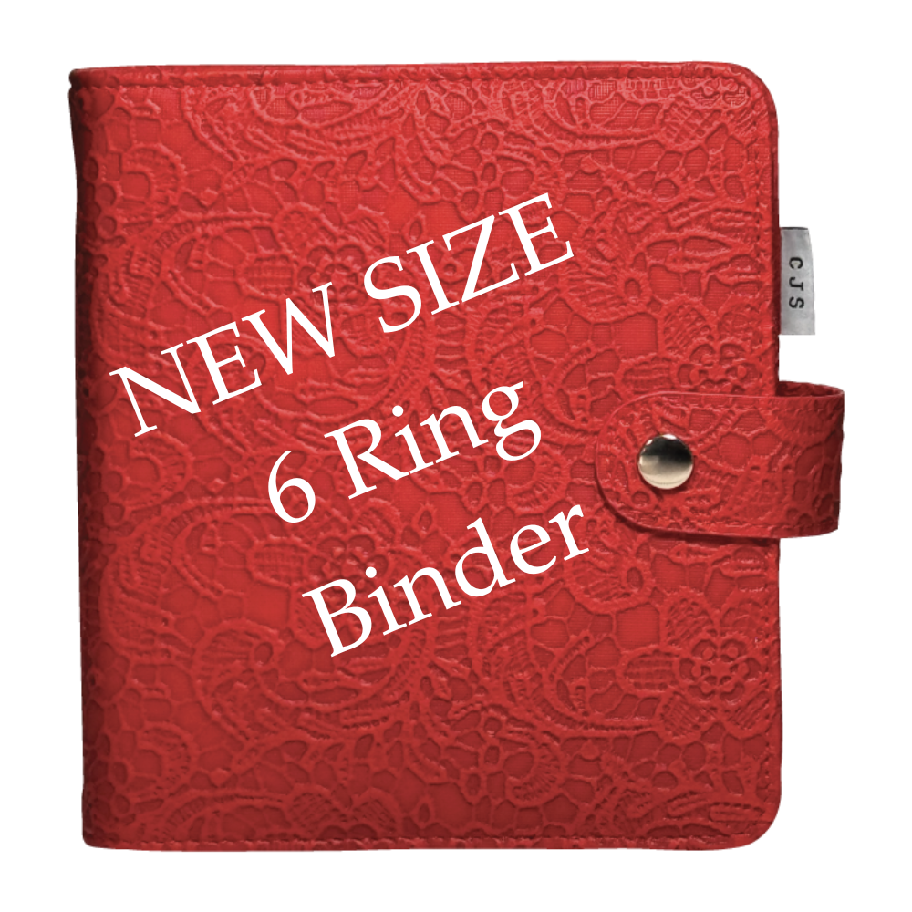 NEW Large (6 Ring) - Stamping Plate Storage Binders - Lace (3 colors)