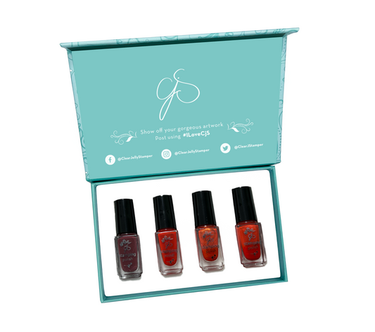Stamping Polish Kit - Orange Mash Up (4 colors)