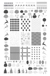 Patterned Winter (CjS-324) Steel Nail Art Layered Stamping Plate