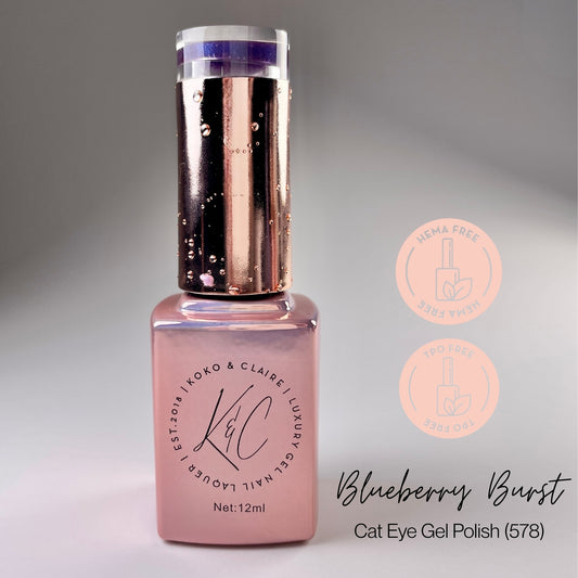 0578 Blueberry Brust (Hema-free) - KoKo & Claire Cateye Gel Polish