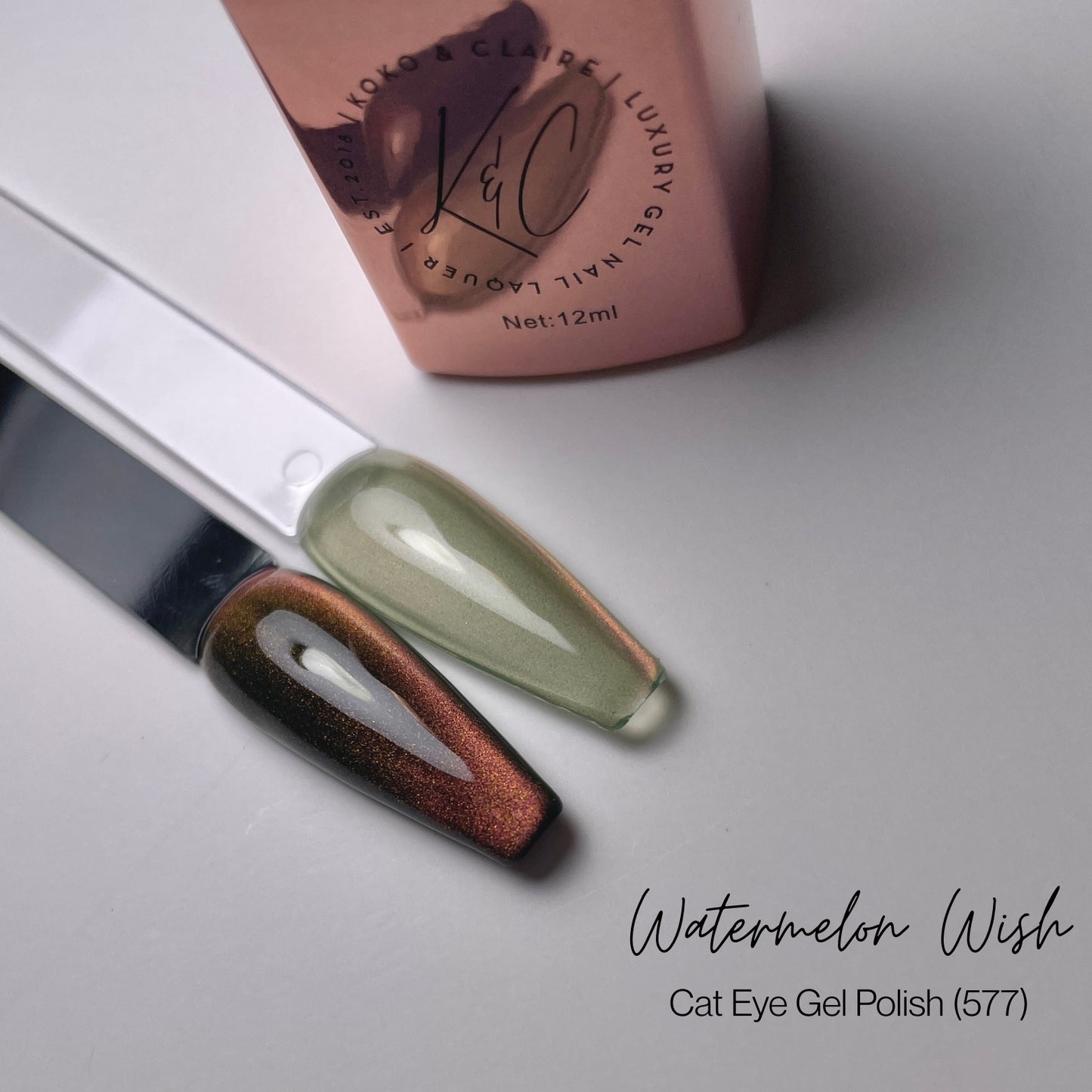 0577 Watermelon Wish (Hema-free) - KoKo & Claire Cateye Gel Polish
