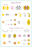 Smile (CjS-325) Steel Nail Art Layered Stamping Plate