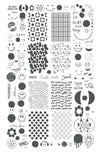 Smile (CjS-325) Steel Nail Art Layered Stamping Plate