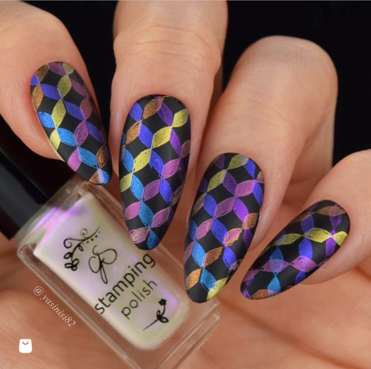 Think Outside the Box (CJS-336) Etched Nail Art Stamping Plate