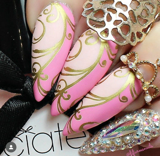 If it Aint Baroque, Dont Fix It! (CjS-72) Steel Nail Art Layered Stamping Plate