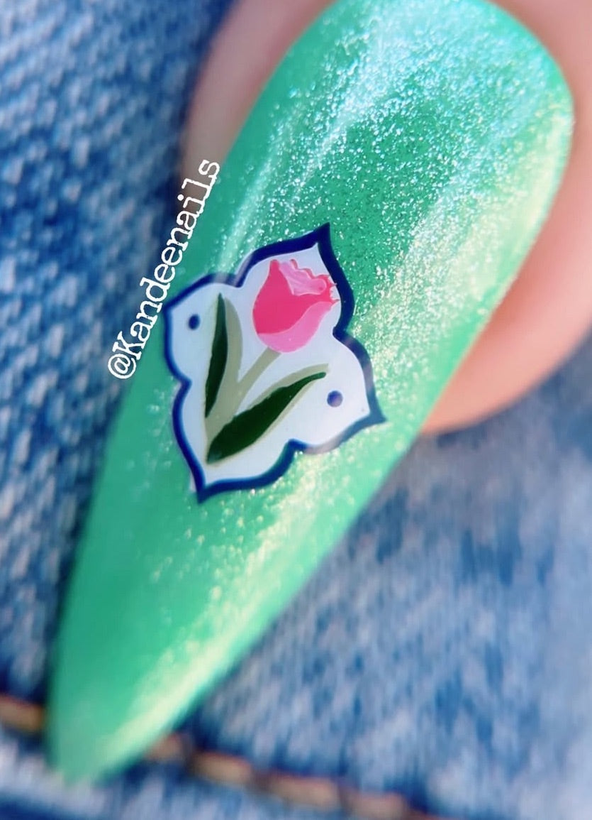 Frilly Fruit (CjS-390) Etched Nail Art Stamping Plate