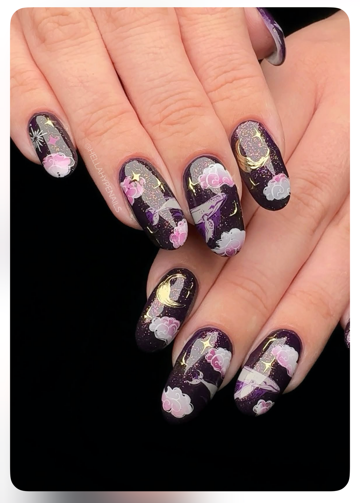 Lunar Lullaby (CjSLC-105) Etched Nail Art Stamping Plate