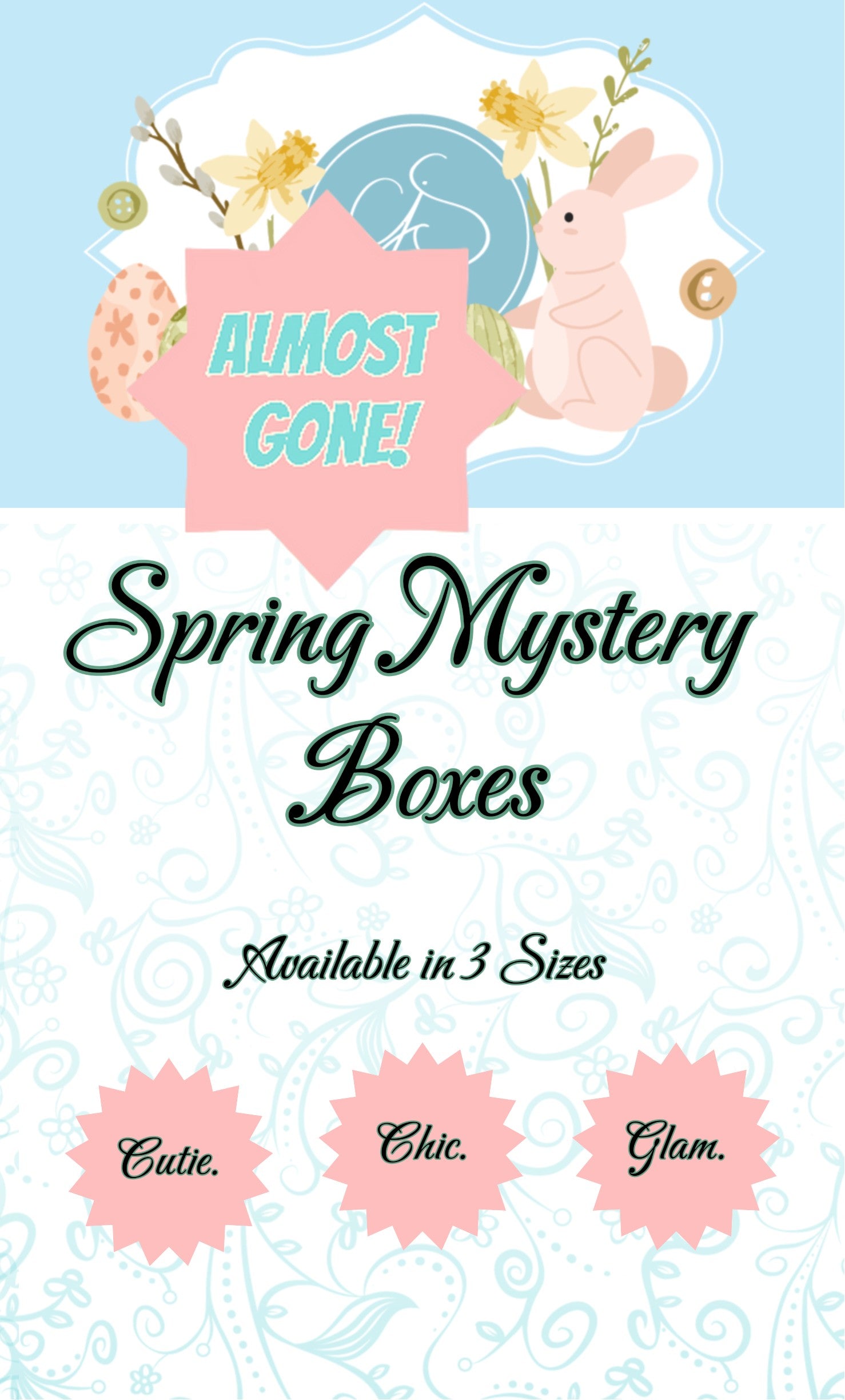 Clear Jelly Spring Bloom Mystery Boxes
