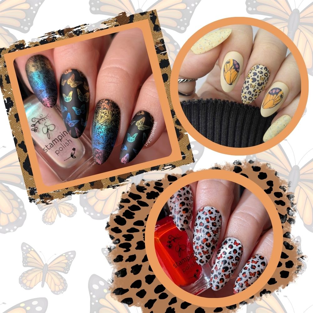 Wild Wings (CjS-392) Steel Nail Art Layered Stamping Plate