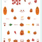 Watercolor Pumpkins (CjSH-99) Steel Nail Art Layered Stamping Plate