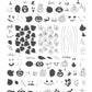 Watercolor Pumpkins (CjSH-99) Steel Nail Art Layered Stamping Plate