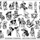 Western Charm (BS-06) Steel Nail Art Stamping Plate