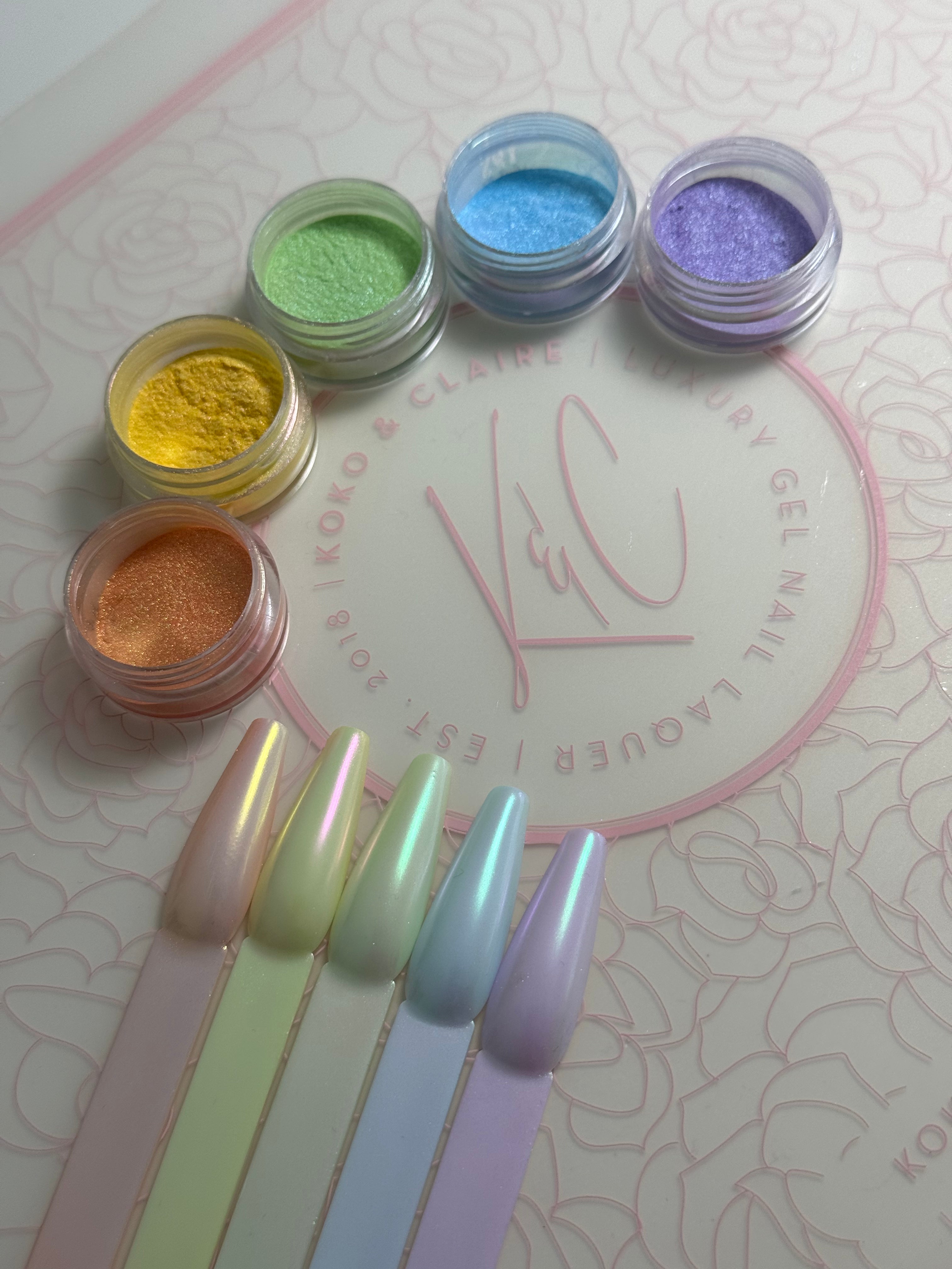 KoKo & Claire Glaze Color Shifting Chrome Powders