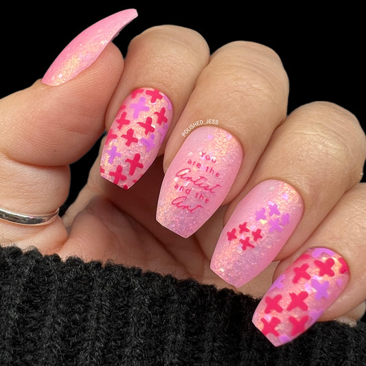 Whispers 2 (CjS-106) Steel Layered Nail Art Stamping Plate