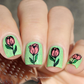 Tu Many Tulips (CjS-111) Steel Layered Nail Art Stamping Plate