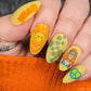 Hippie Harmony (CjS-117) Etched Nail Art Stamping Plate