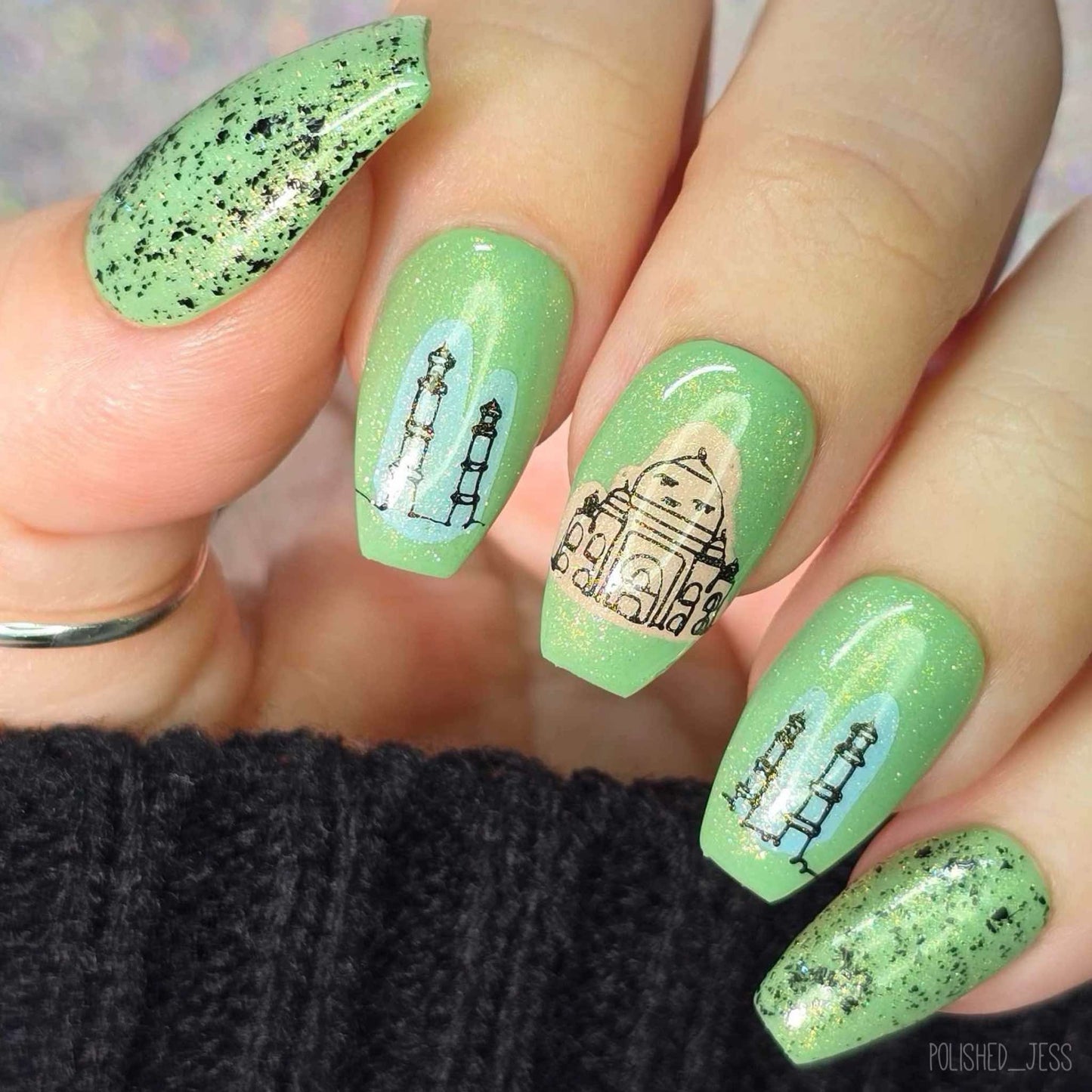 Mod Life Series - The Globe (CjS-118) Steel Layered Nail Art Stamping Plate