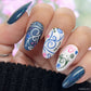 Floral Swirl 1 (CjS-13) - Steel Nail Art Layered Stamping Plate
