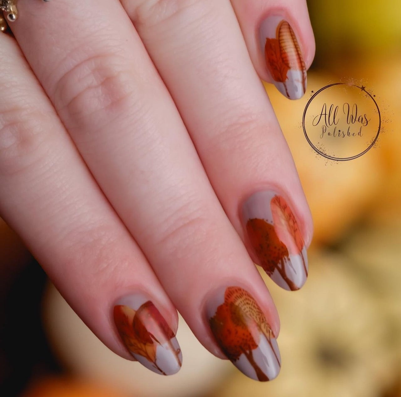 Whimsical Fall (CjS-137) Steel Layered Nail Art Stamping Plate