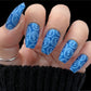Textiles Series - 1 (CjS-185) Steel Layered Nail Art Stamping Plate