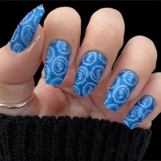 Textiles Series - 1 (CjS-185) Steel Layered Nail Art Stamping Plate