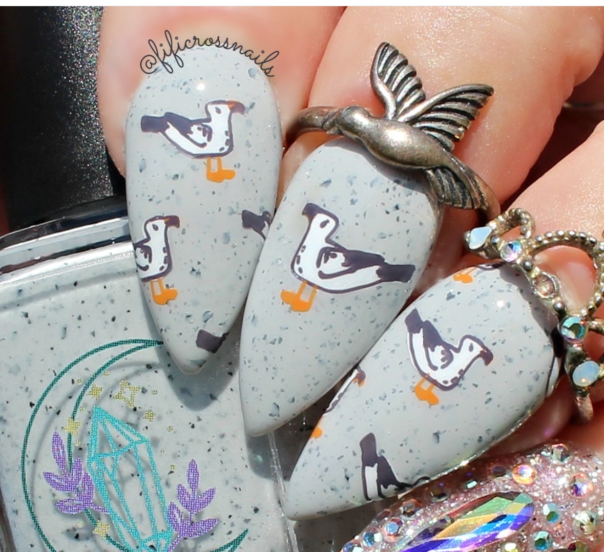 I Need Vitamin SEA (CjS-207) Etched Nail Art Stamping Plate