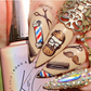 Grow A Mo (CjS-222) Steel Nail Art Layered Stamping Plate