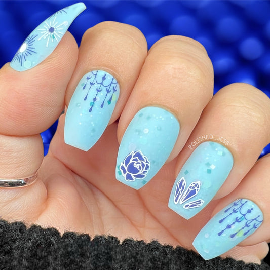 A-Mystic-Mazing (CjS-226) Etched Nail Art Stamping Plate