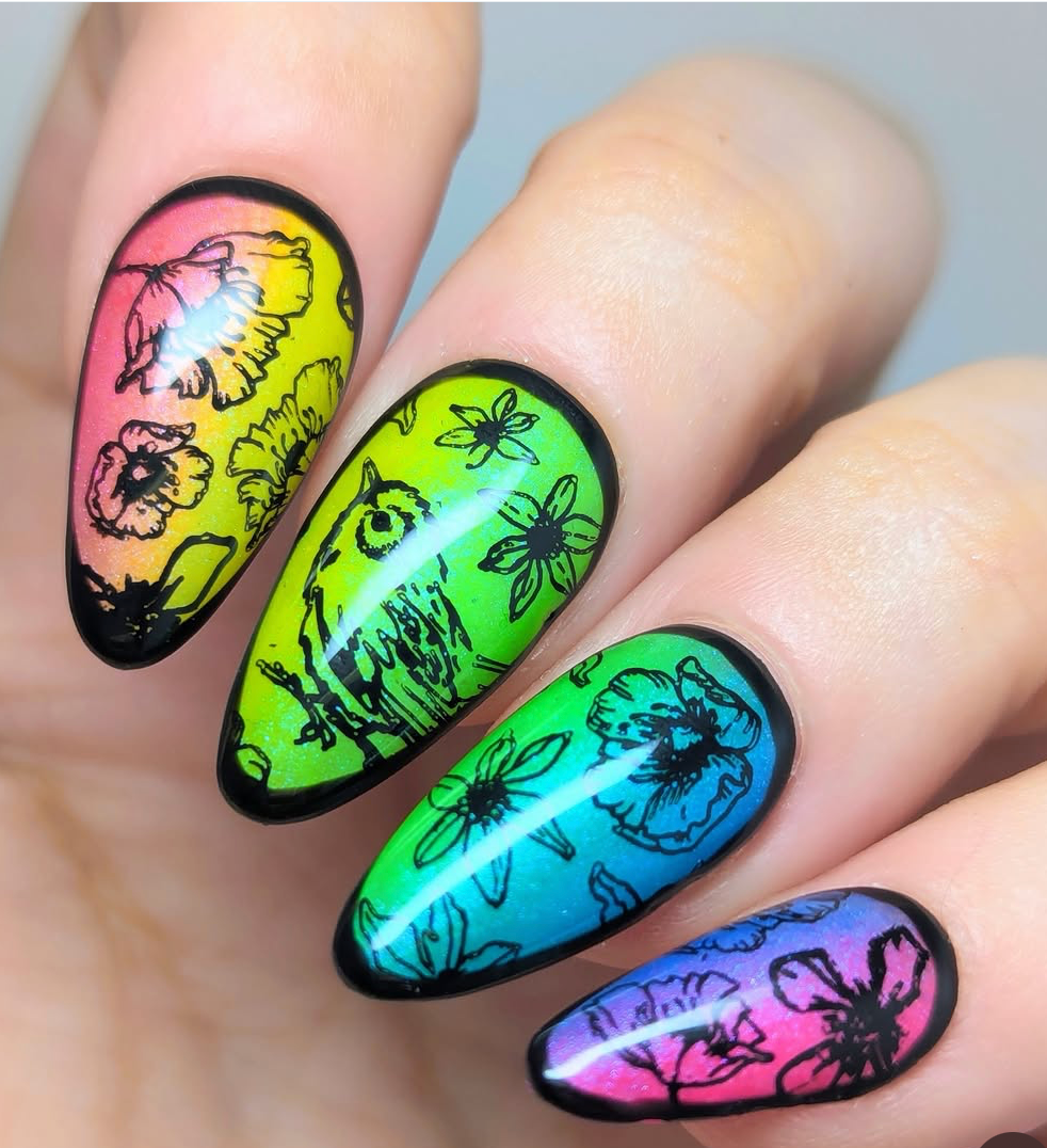 Sweet Tweet (CjS-239) Etched Nail Art Stamping Plate