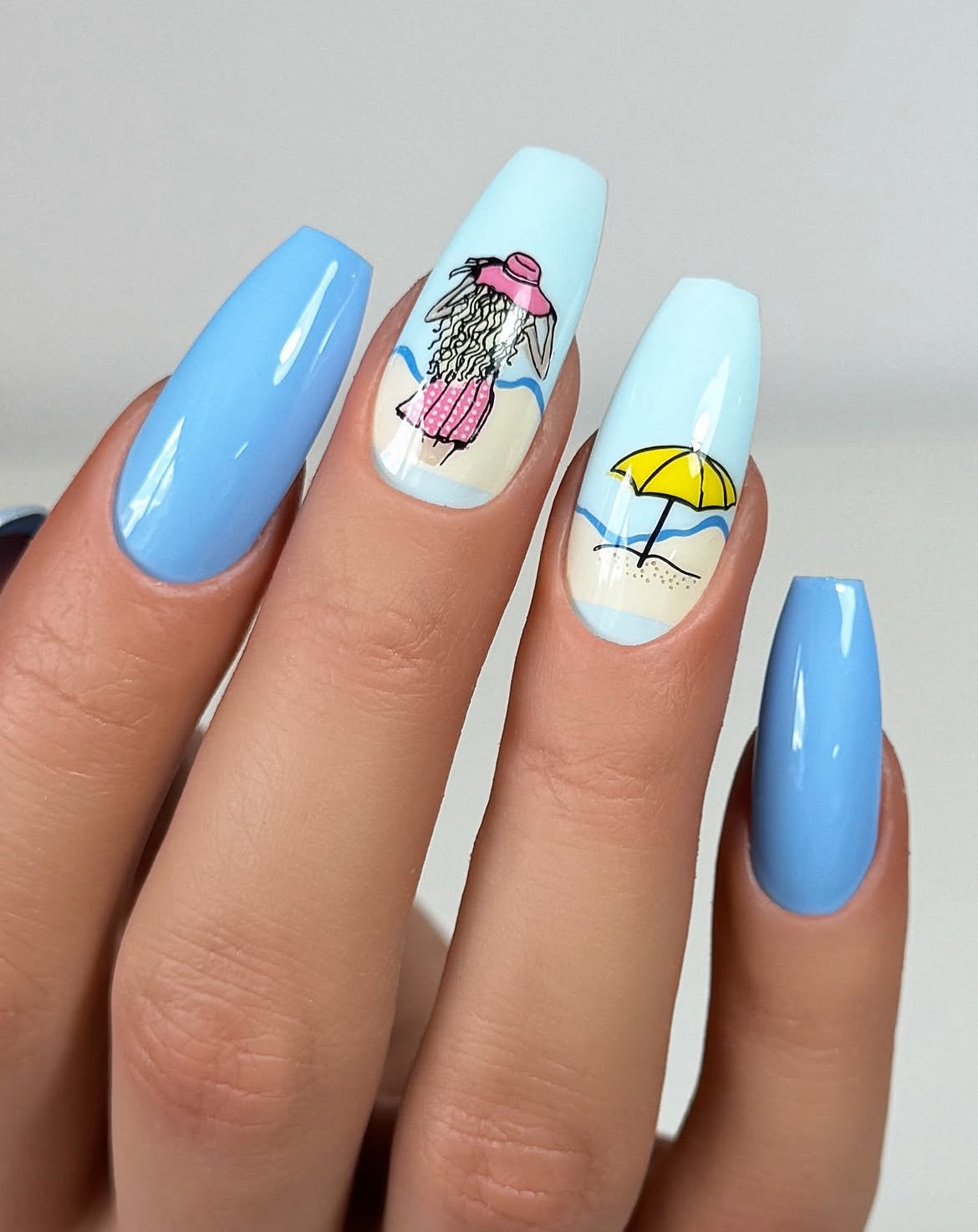 This Way to the Beach (CjS-249) Steel Nail Art Layered Stamping Plate
