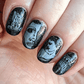 stunning-shimmery-manicure-showing-nail-art-designs-of-Greek-sculptures-and-columns