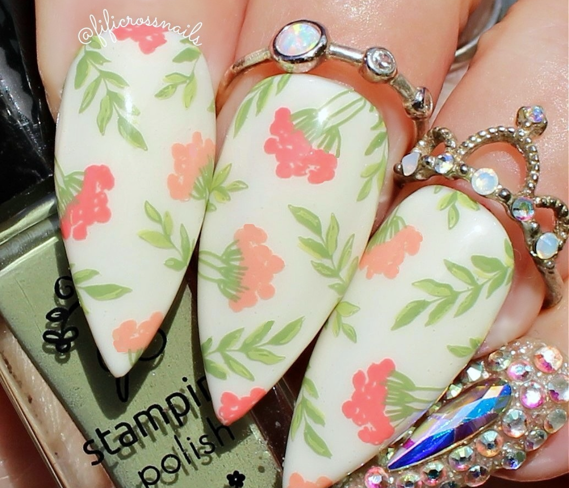 Sweet Spring Bunnies (CjS-292) Steel Nail Art Layered Stamping Plate