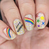 Chasing Rainbows (CjS-296) Steel Nail Art Stamping Plate