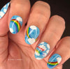 Chasing Rainbows (CjS-296) Steel Nail Art Stamping Plate