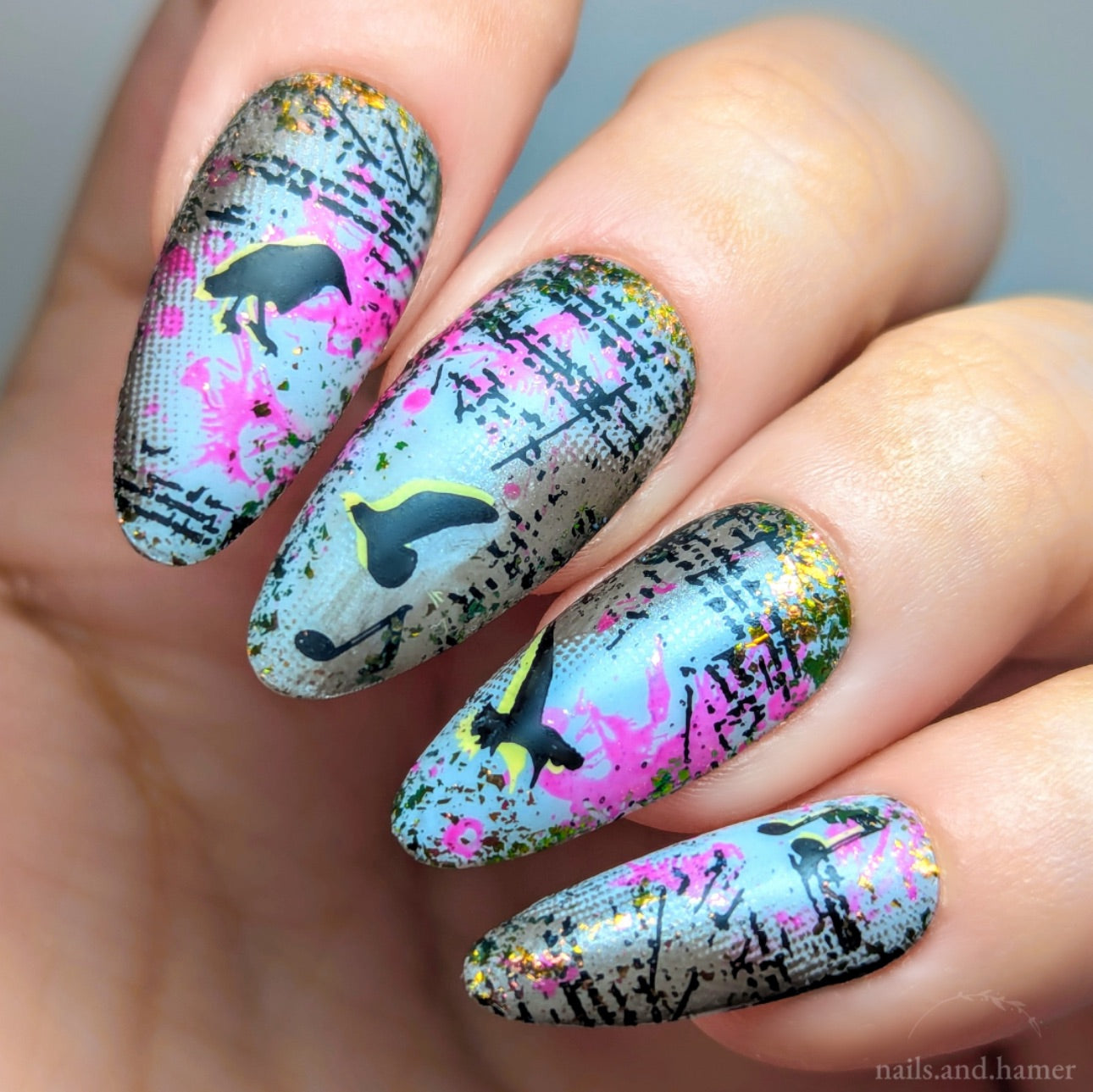 Fantasia (CjS-316) Steel Nail Art Layered Stamping Plate