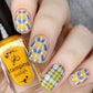 bright-manicure-showing-nail-art-designs-of-plaid-and-weave-patterns