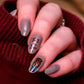 Gorgeous-manciure-with-a-nail-art-design-of-a-couple-under-an-umbrella-and-the-words-fall-in-love