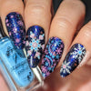 Frozen lace (CjS-327) Steel Nail Art Layered Stamping Plate