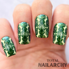 manicure-showing-beautfiul-baroque-full-coverage-nail-art-designs-in-green