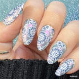 Full Nail Fab - Blissful Baroque (CJS-338) Steel Nail Art Layered Stamping Plate