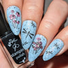 beautiful-blue-manicure-with-nail-art-designs-of-dragonflies-and-flowers