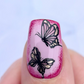 Wing It - Butterfly(CjS-348) Steel Nail Art Layered Stamping Plate
