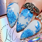 Whispering Petals (CjS-349) Steel Nail Art Layered Stamping Plate