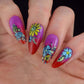Bright-manicure-showing-floral-nail-art-design