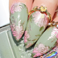 Whispering Petals (CjS-349) Steel Nail Art Layered Stamping Plate